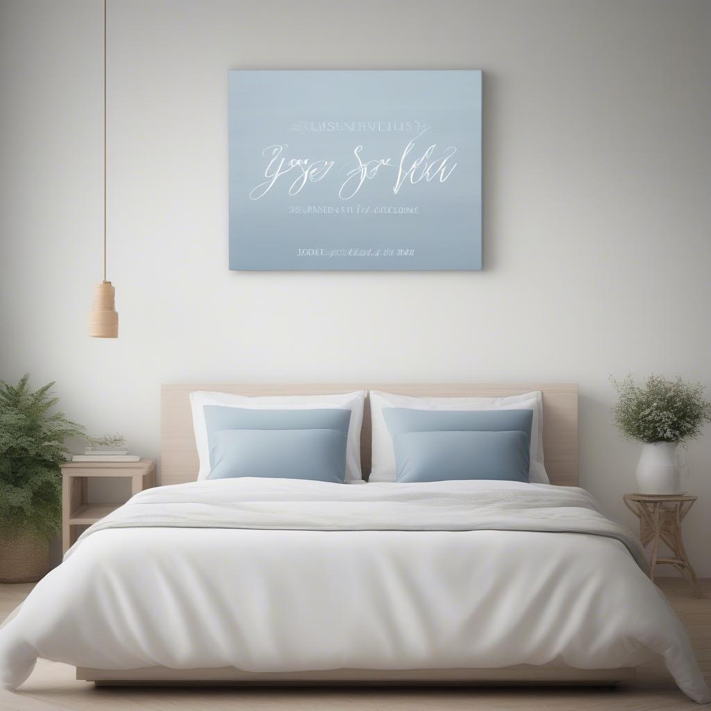 Personalized Canvas Art Bedroom