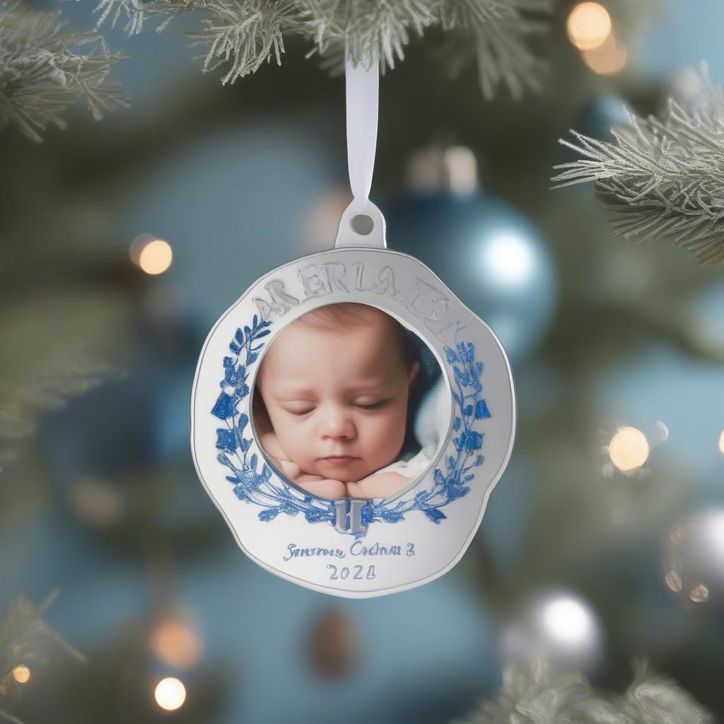 Personalized Christmas Ornament with Baby Photo