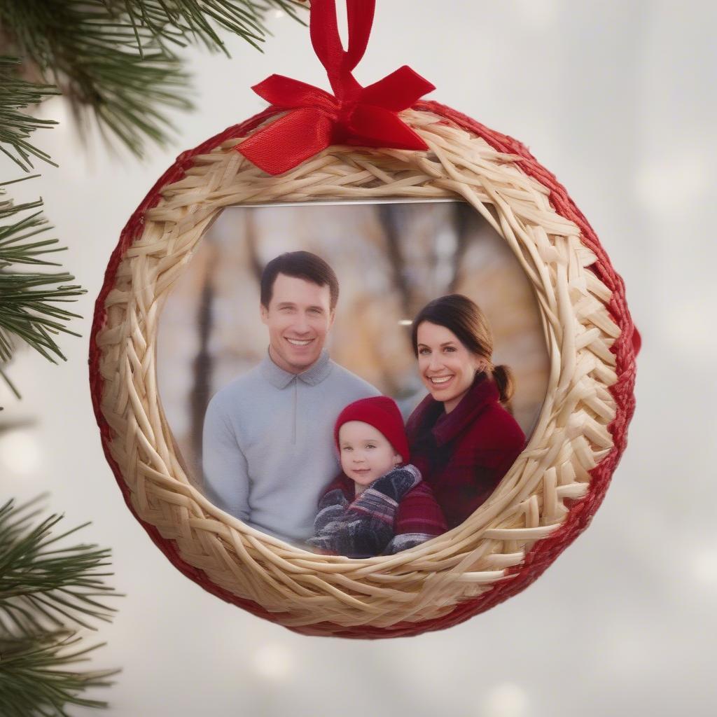 Personalized Christmas Ornament with Family Photo