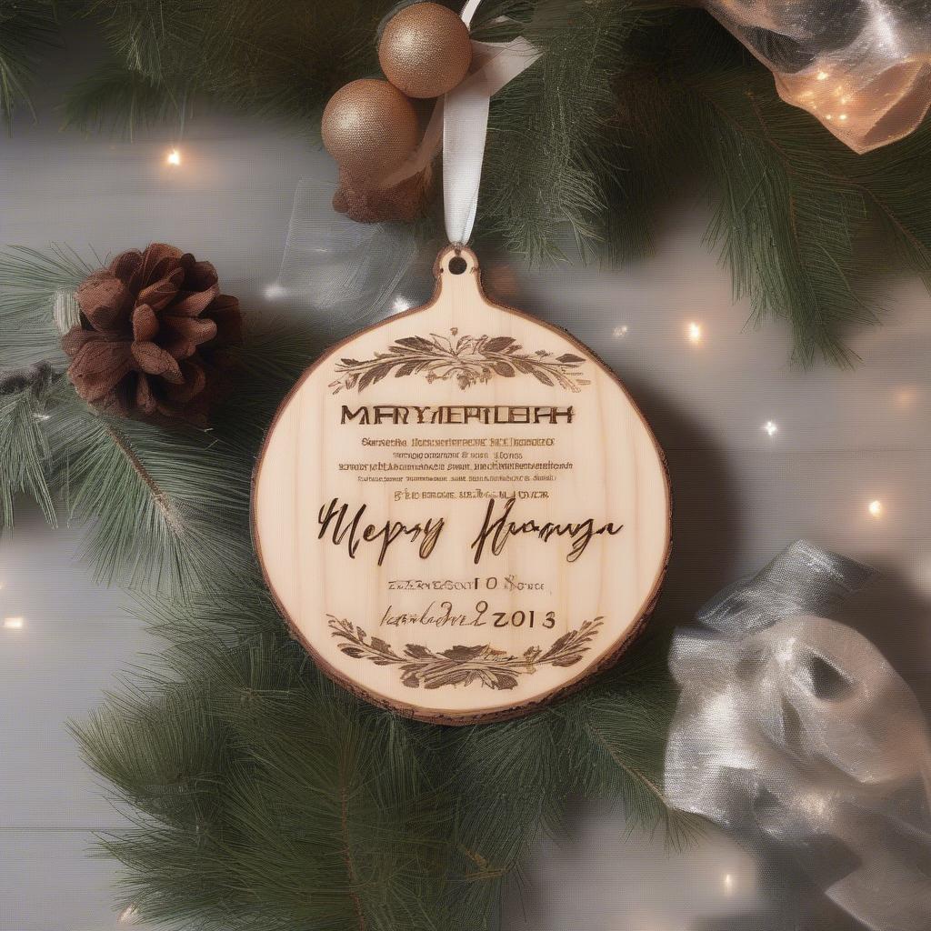 Personalized Christmas Ornaments with Photos and Names