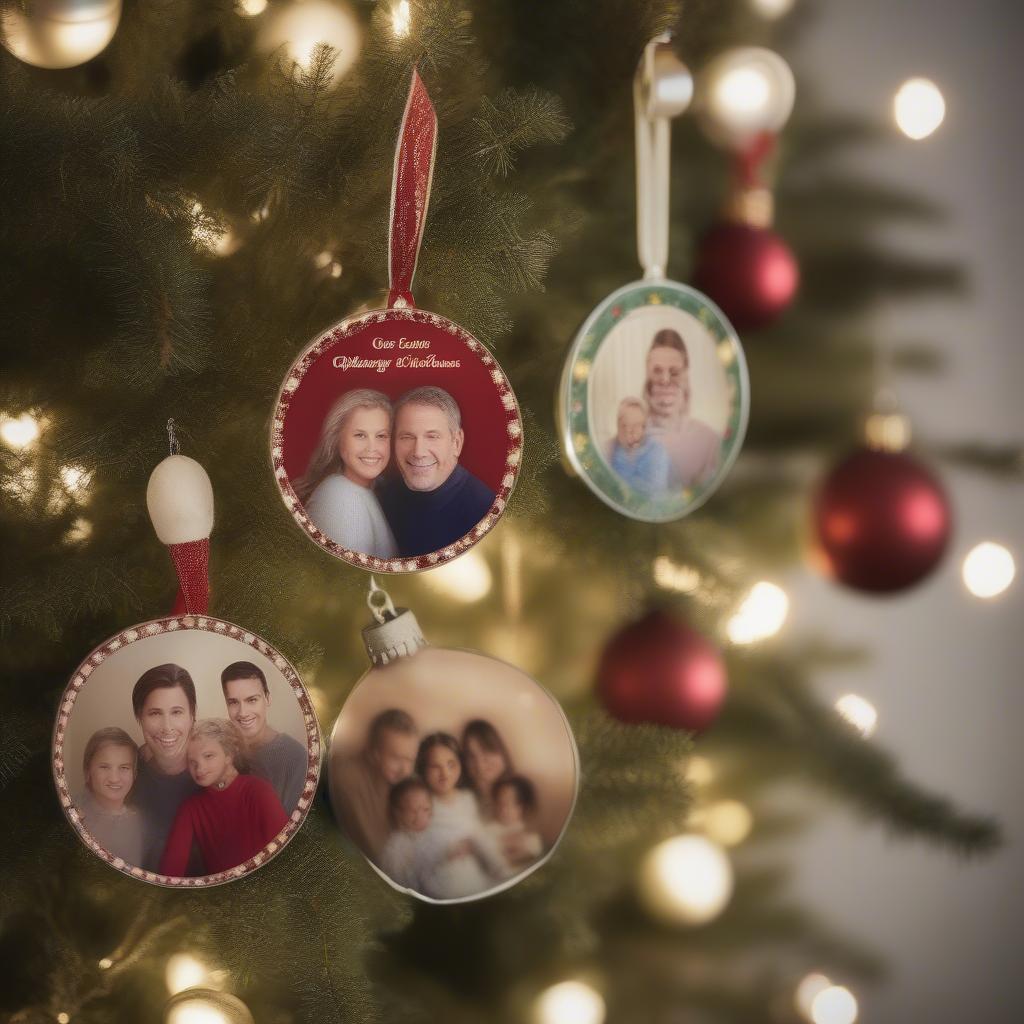 Personalized Christmas Ornaments with Family Photos