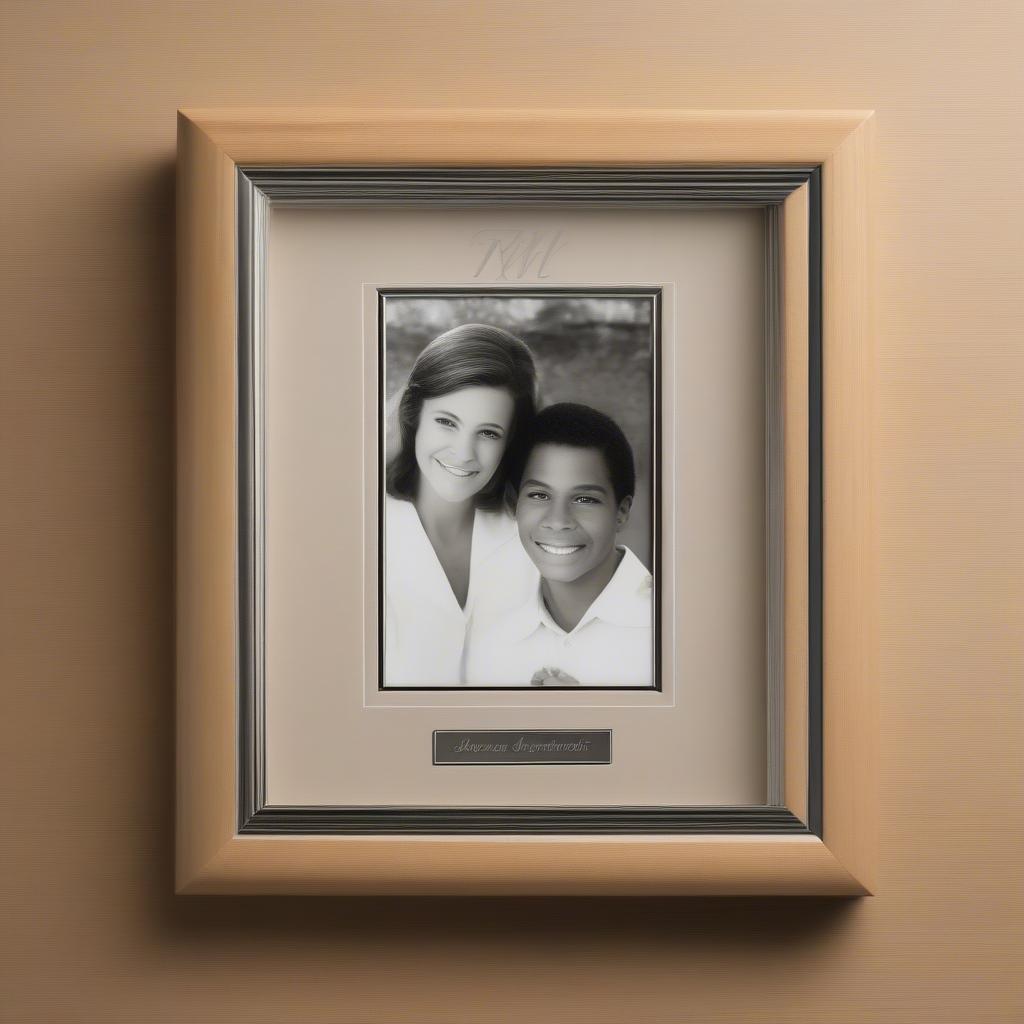 Personalized engraved sympathy picture frames.