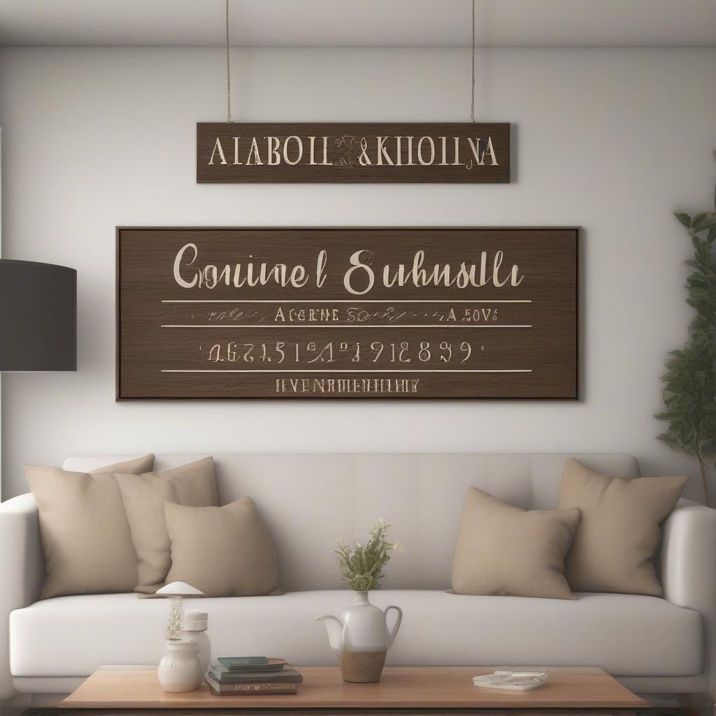 Personalized Family Name Sign