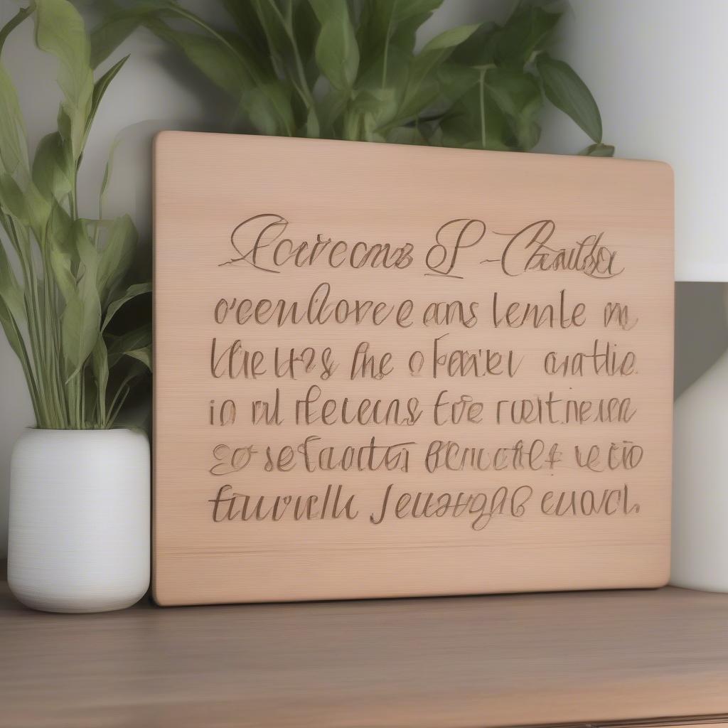 Personalized family wooden sign with a quote