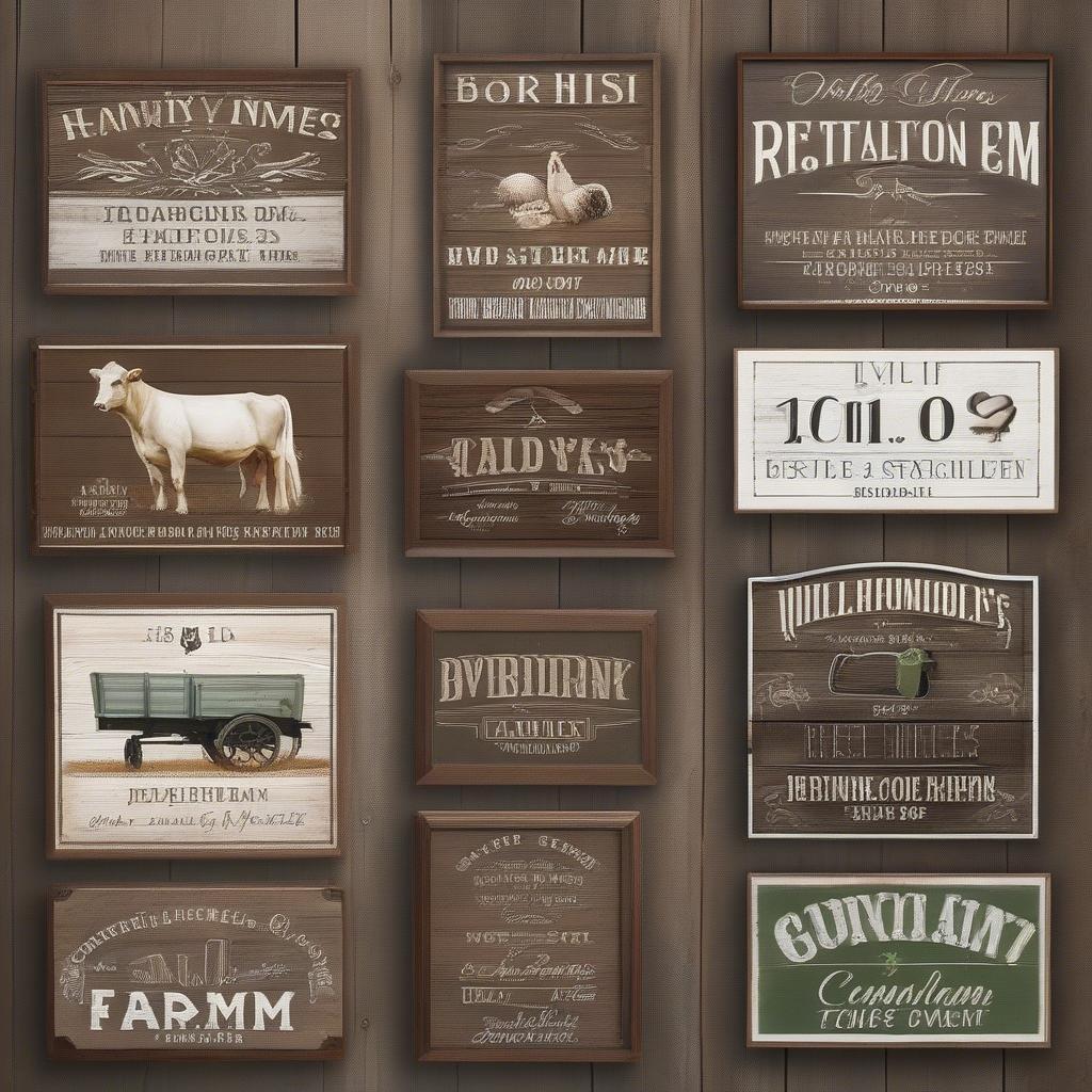 Personalized Farm Sign Ideas