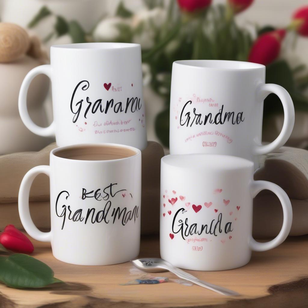 Personalized Grandmother Coffee Mug Options