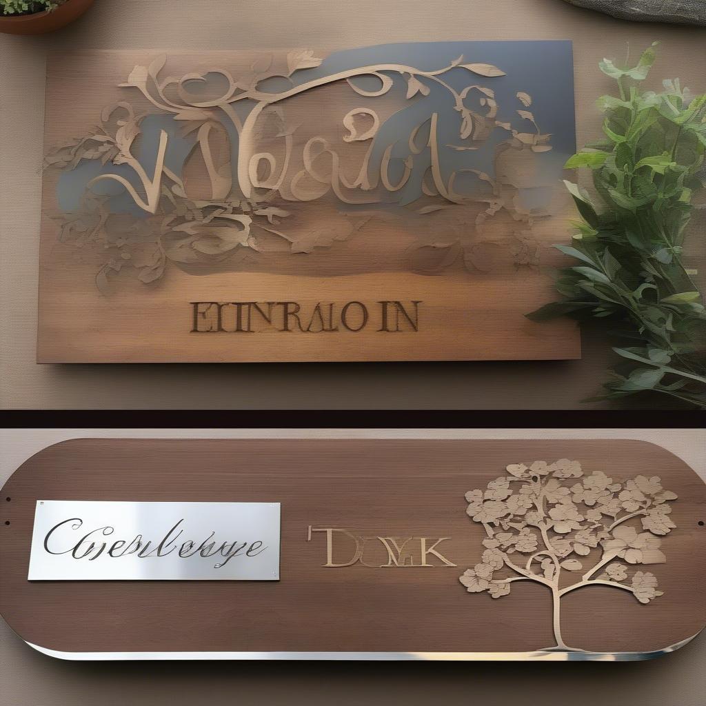 Personalized Home Sign Material Comparison