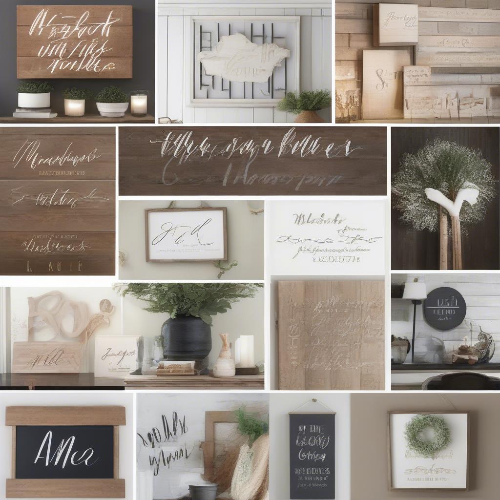 Personalized Home Sign Styles