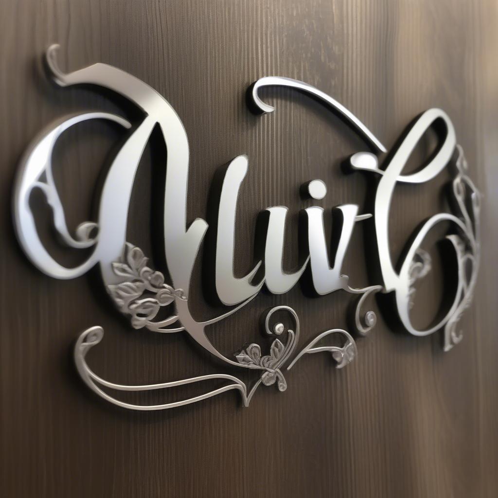 Personalized Name Metal Wall Art