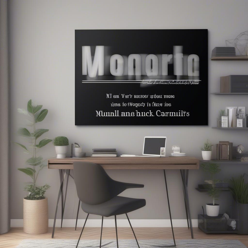 Personalized Office Sign with Name and Quote