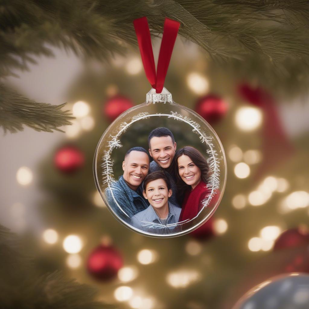 Personalized Photo Christmas Ornaments for Family