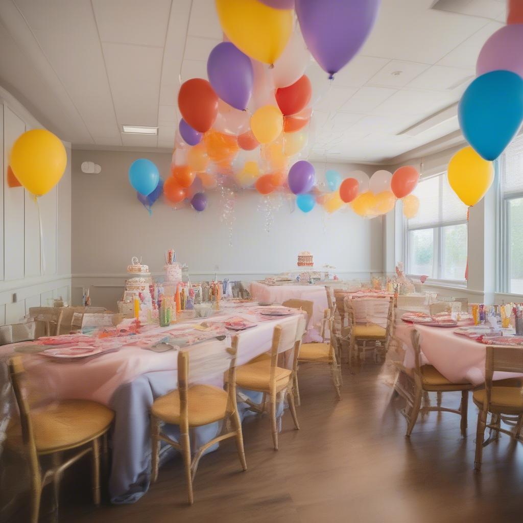 Personalized Photo Napkins at a Birthday Party