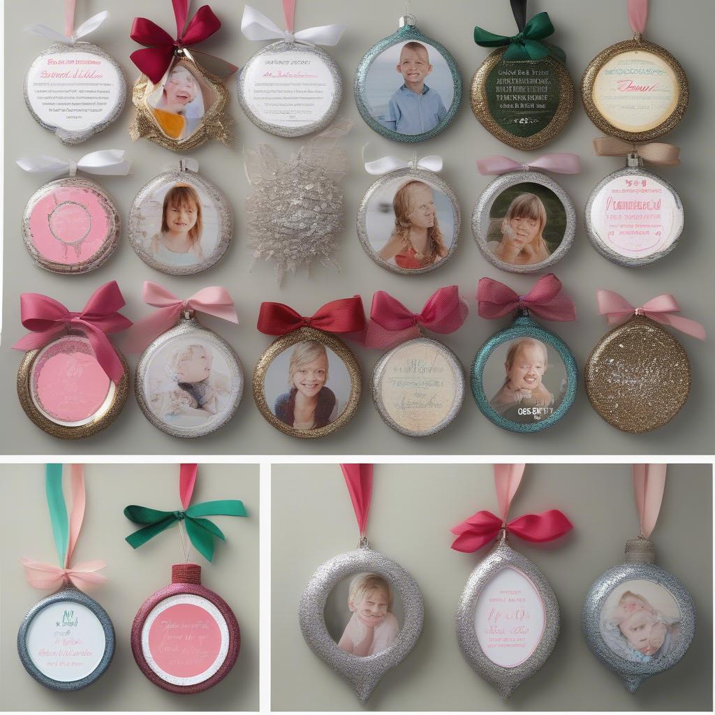 Personalized photo ornament ideas