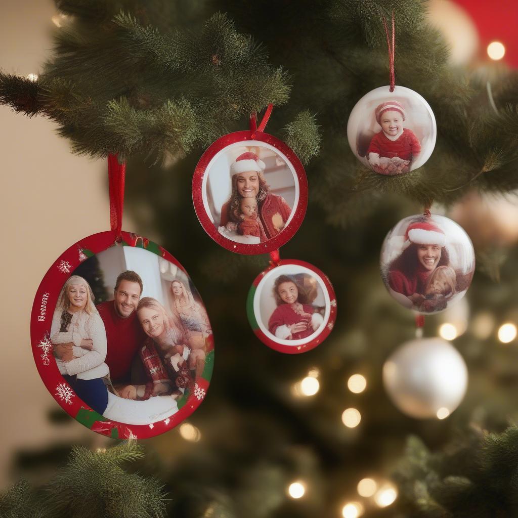 Personalized Photo Ornaments for Christmas