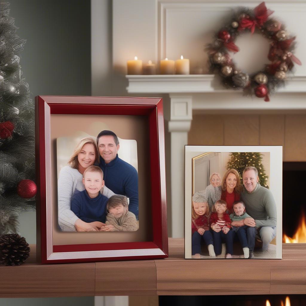 Personalized Photo Ornaments for Family Christmas