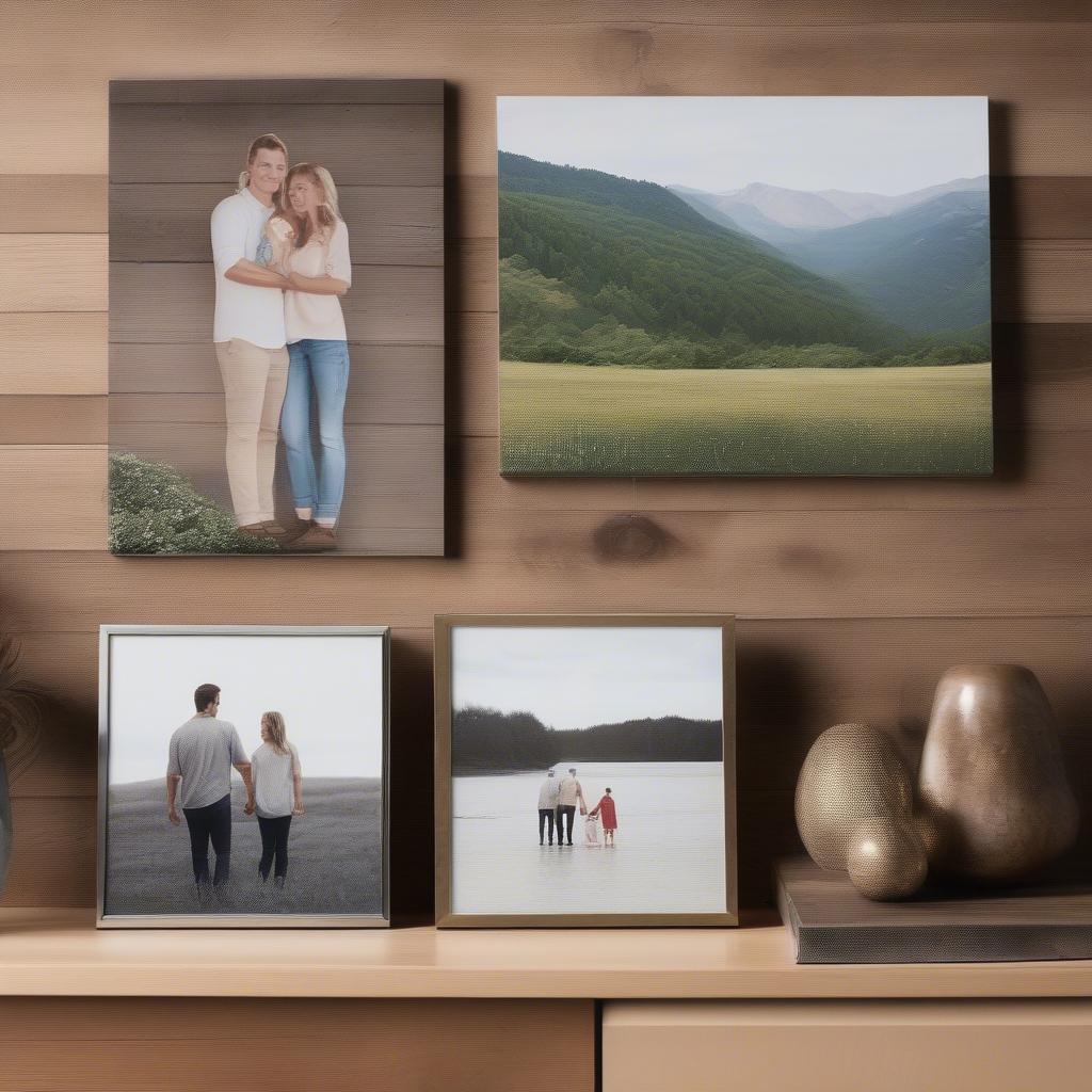 Personalized Prints on Different Materials: Canvas, Metal, and Wood