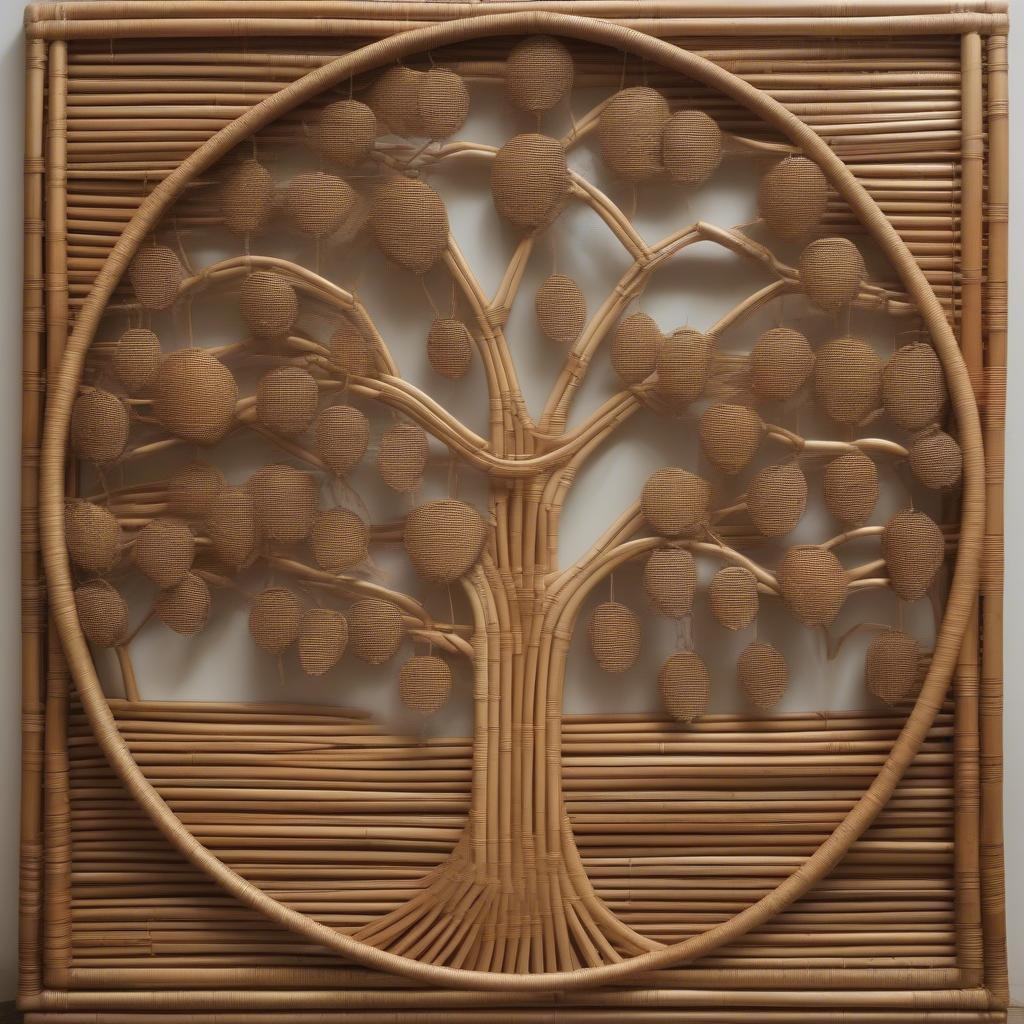 Personalized Rattan Wall Hanging