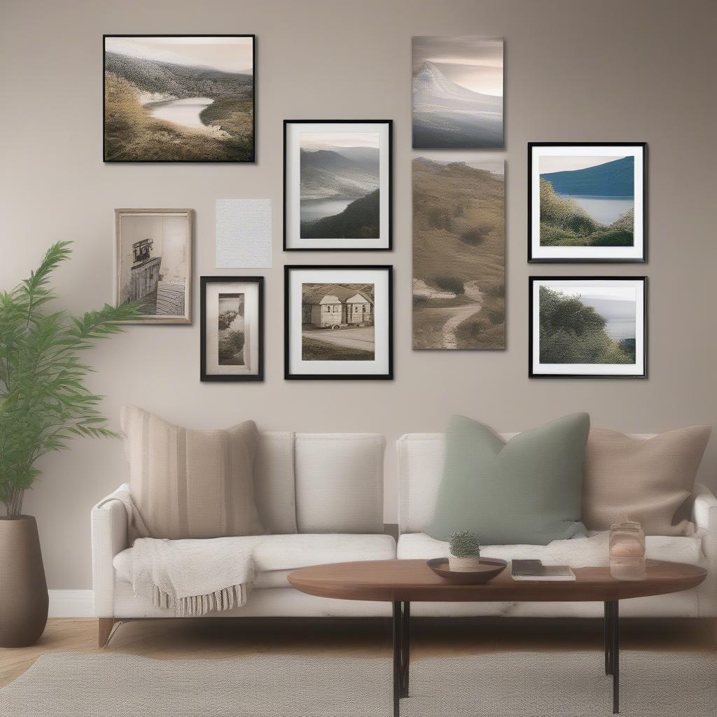 Personalized Wall Art in a Living Room