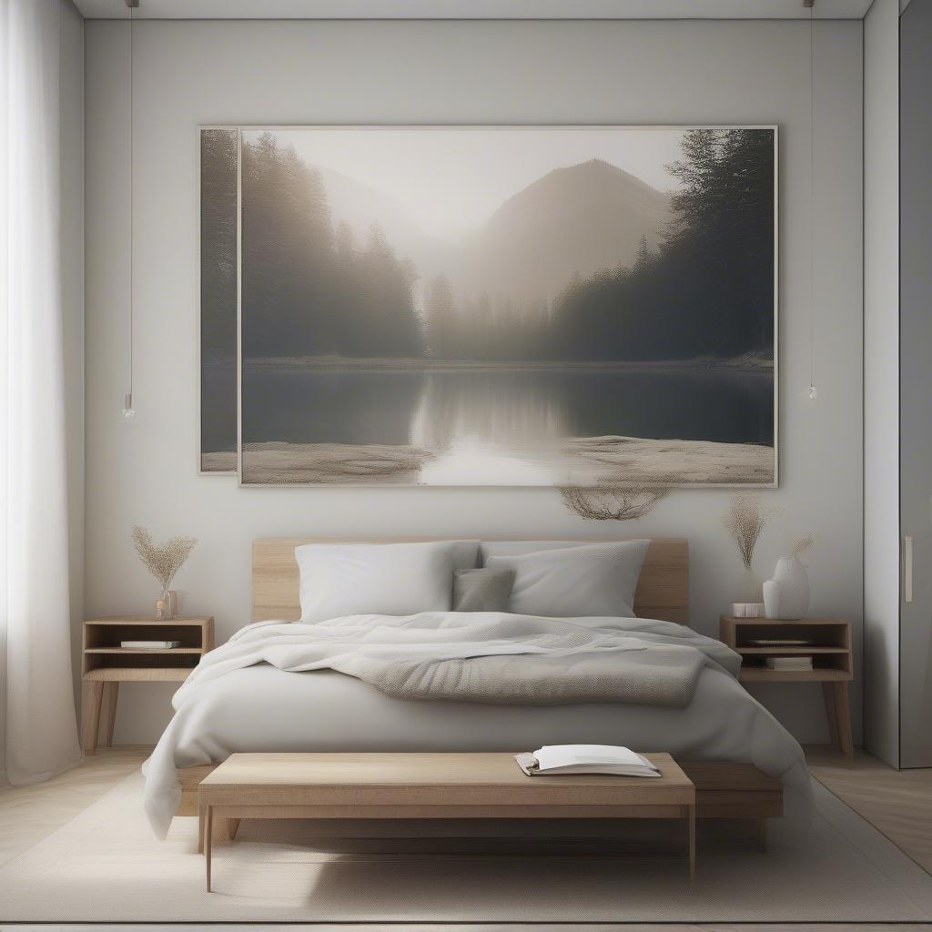 Personalized Wall Prints in a Bedroom