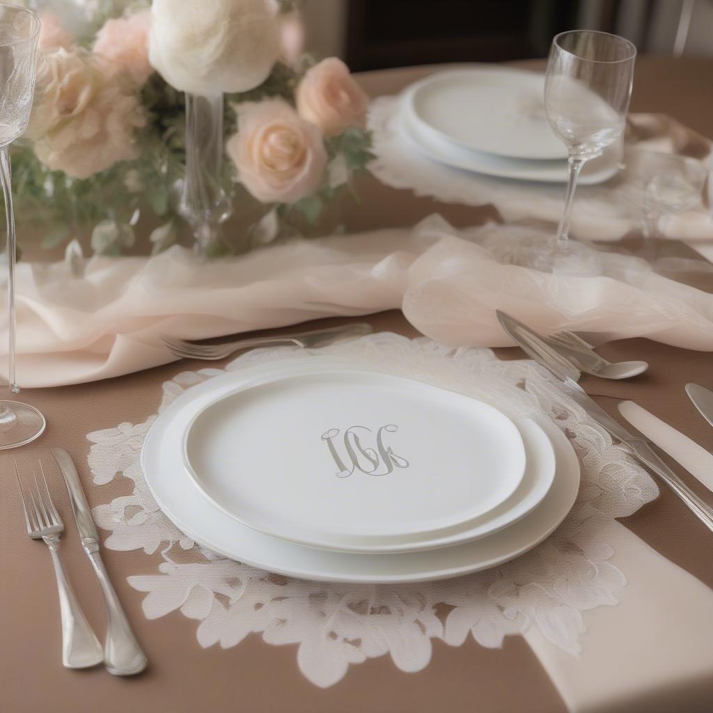 Personalized Wedding Placemats in Bulk