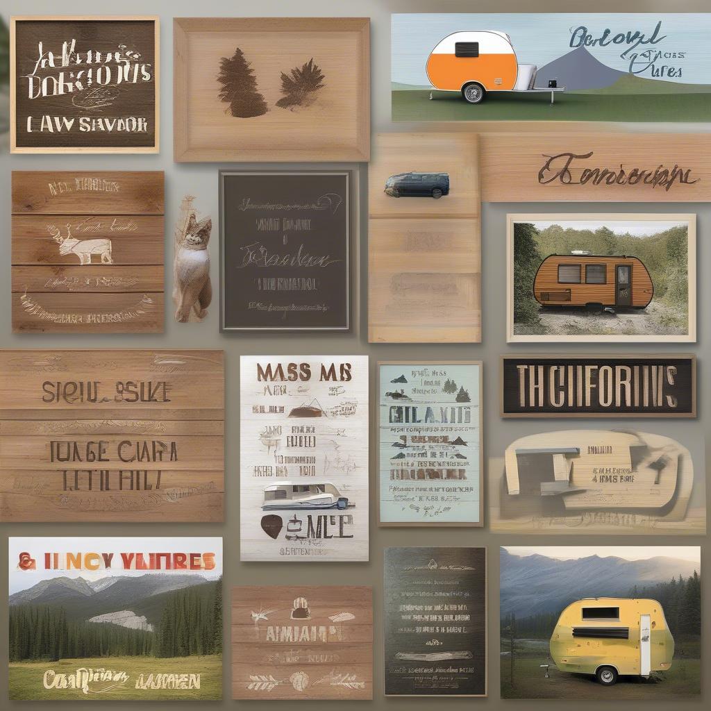 Design Inspiration for Personalized Camper Signs