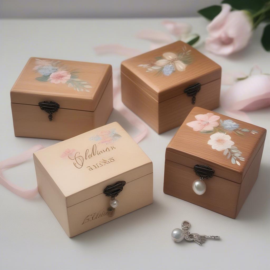 Personalized Small Wooden Gift Boxes