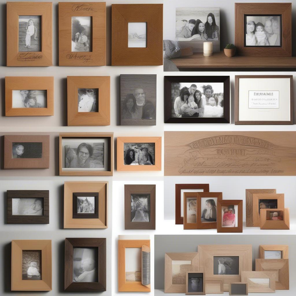 Variety of Personalized Wooden Picture Frames