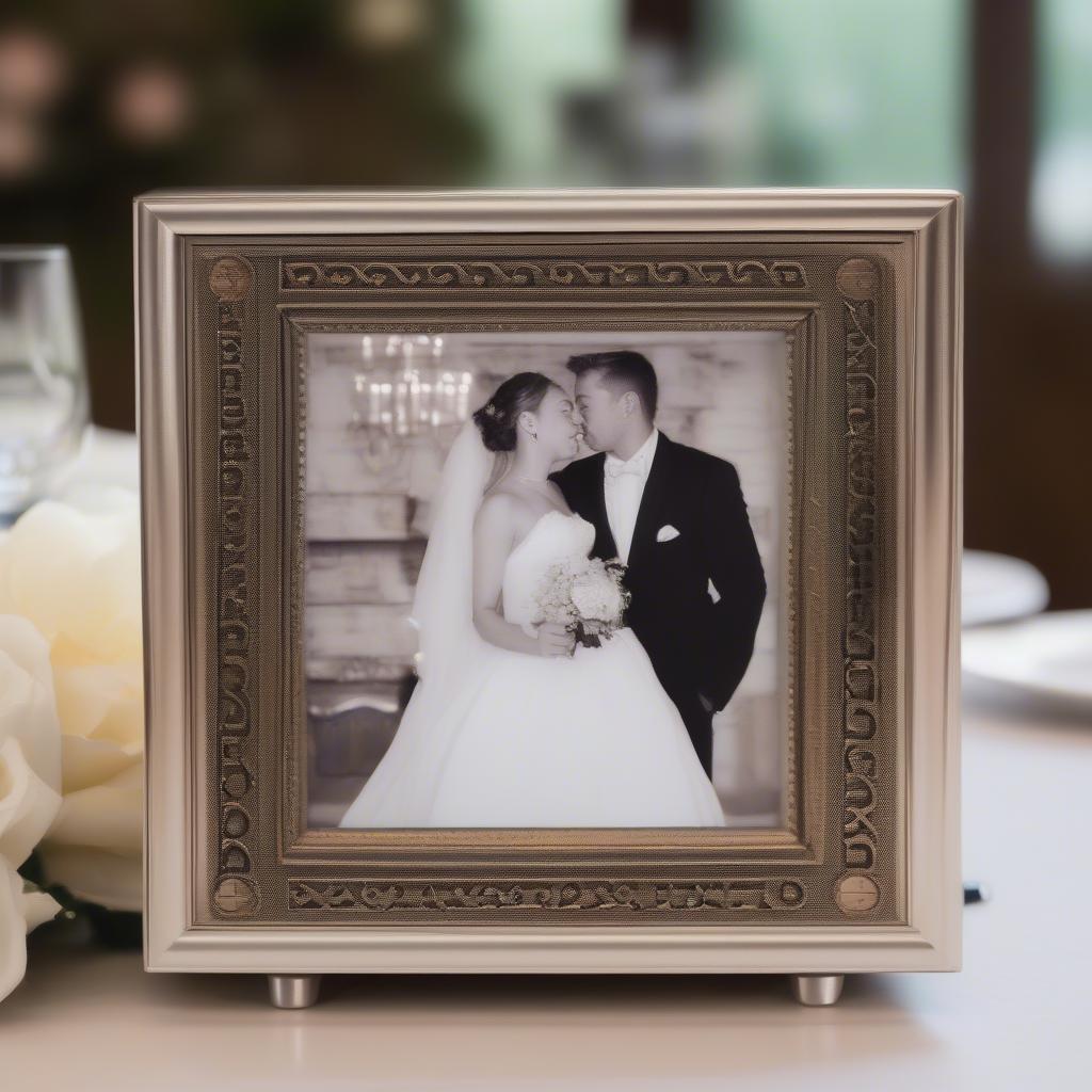 Personalized Photo Frame Music Box Wedding Gift