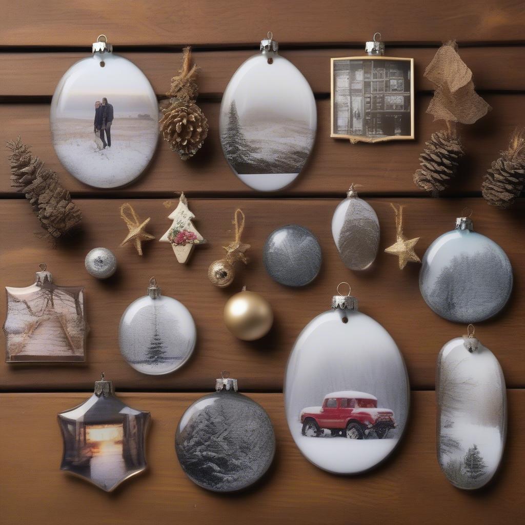 Photo Ornaments in Various Materials