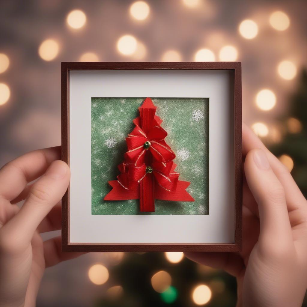 DIY Picture Frame Christmas Ornament