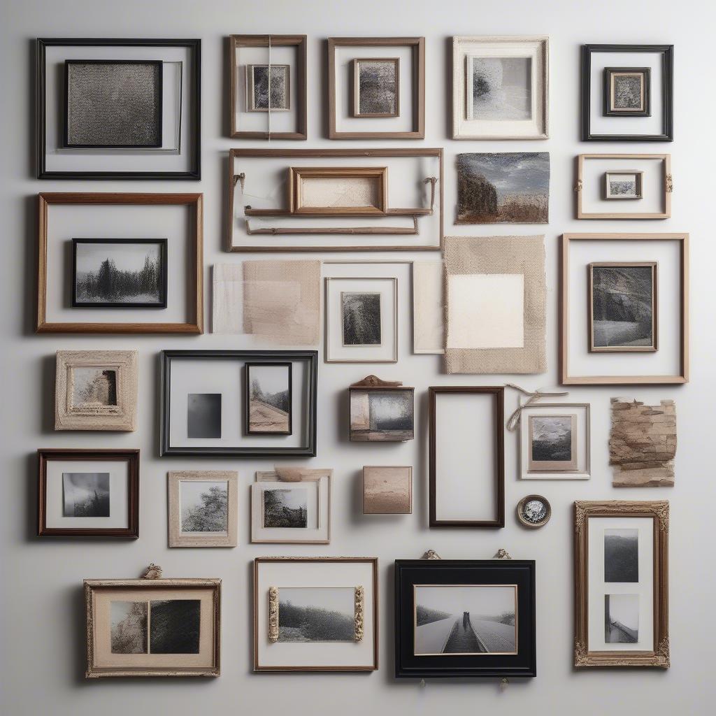 Variety of picture wall collage frames for different styles and sizes