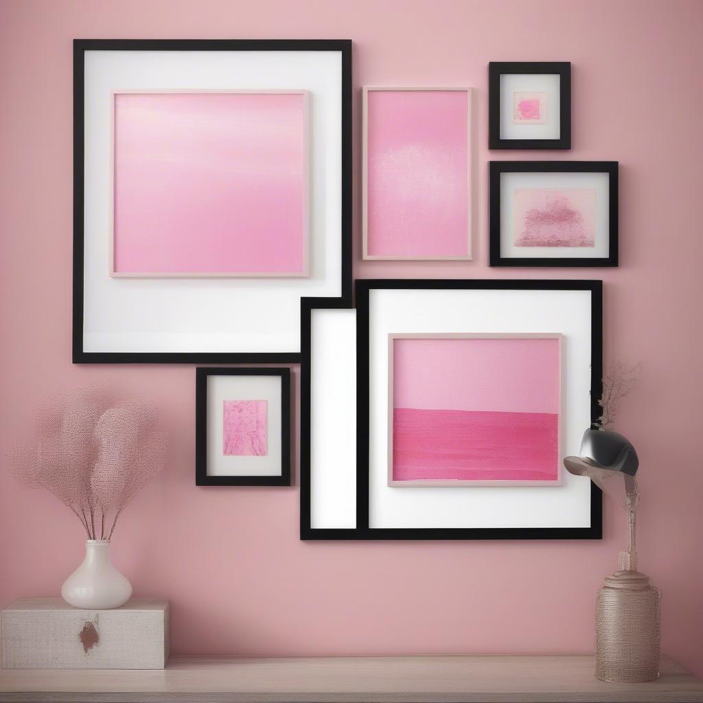 Pink Themed Mini Art Display