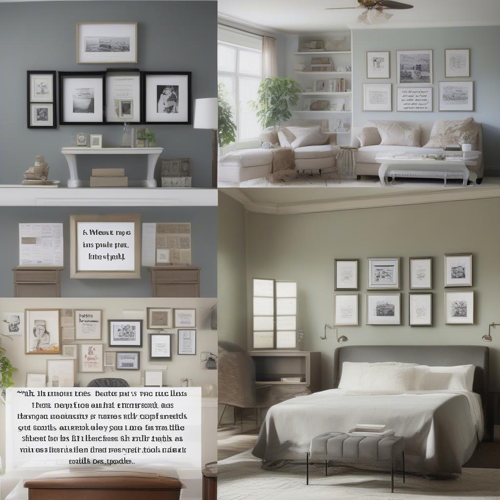 Perfect Spots for Displaying Quote Frames in Your Home