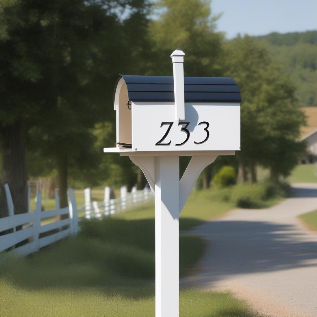 Classic Post-Mounted Farm Style Mailbox