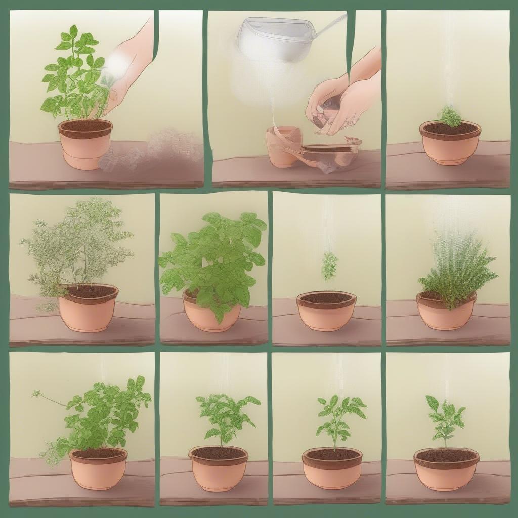 Potting Herbs in a Ceramic Pot - Step-by-Step Guide