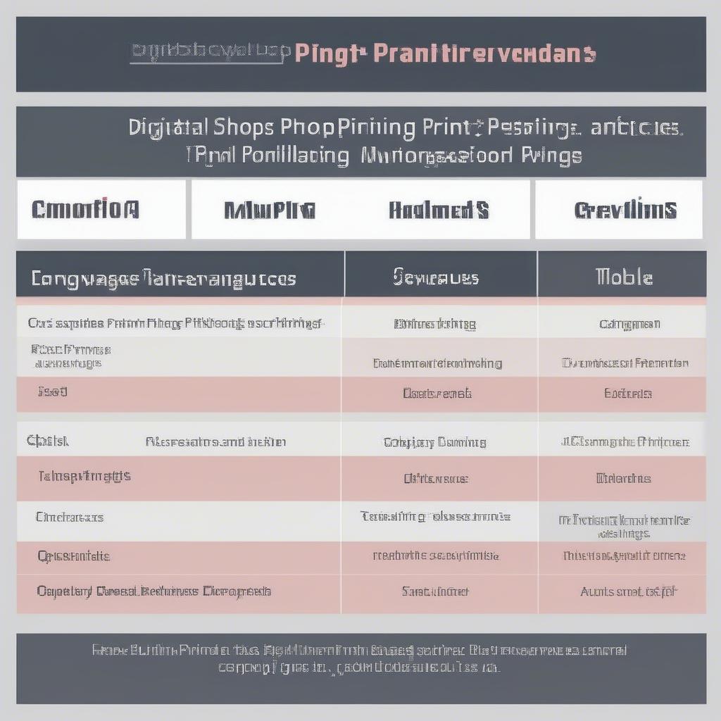 Comparing Different Print Shop Services