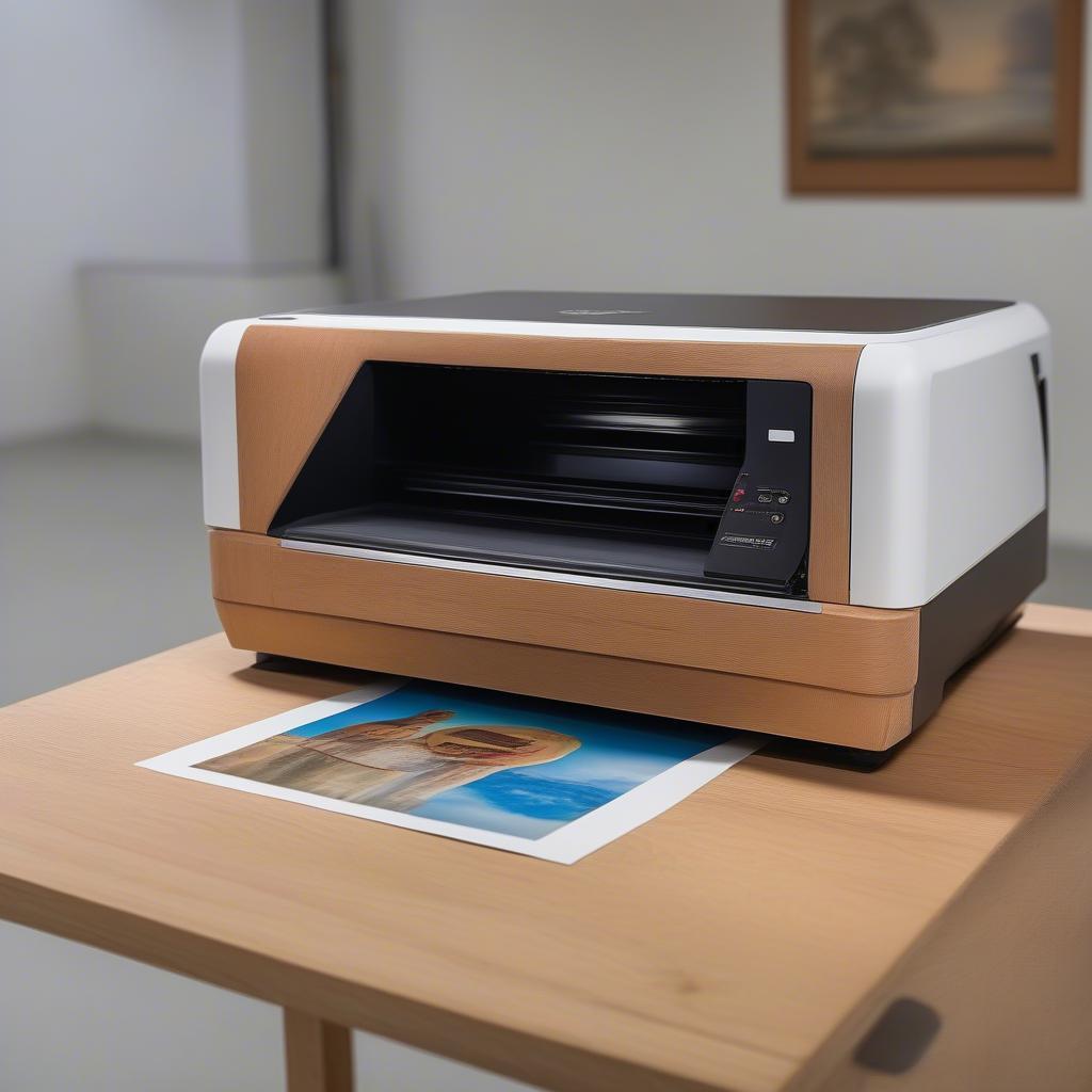 Printing directly onto wood with a specialized printer