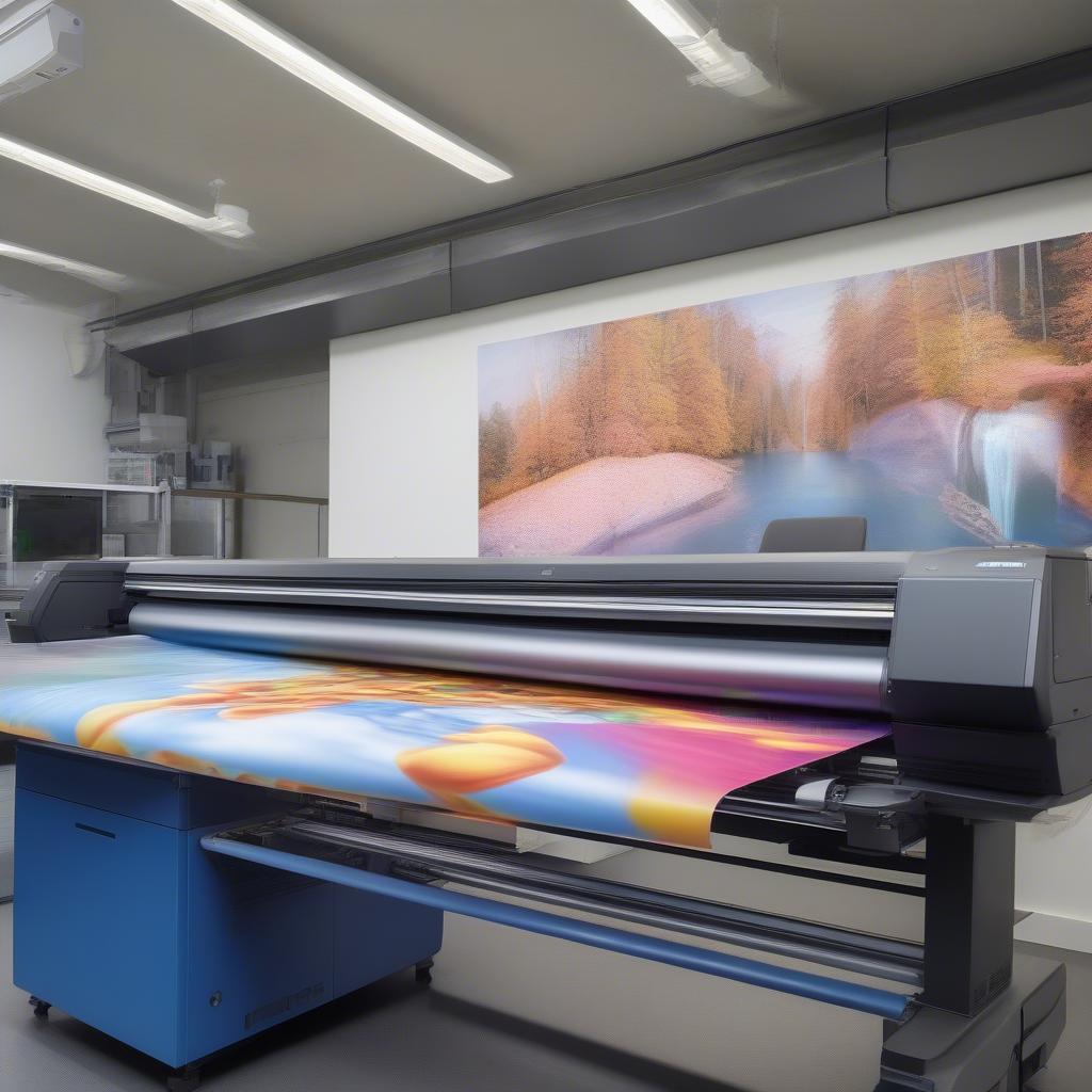 Printing a large photo using a professional printer