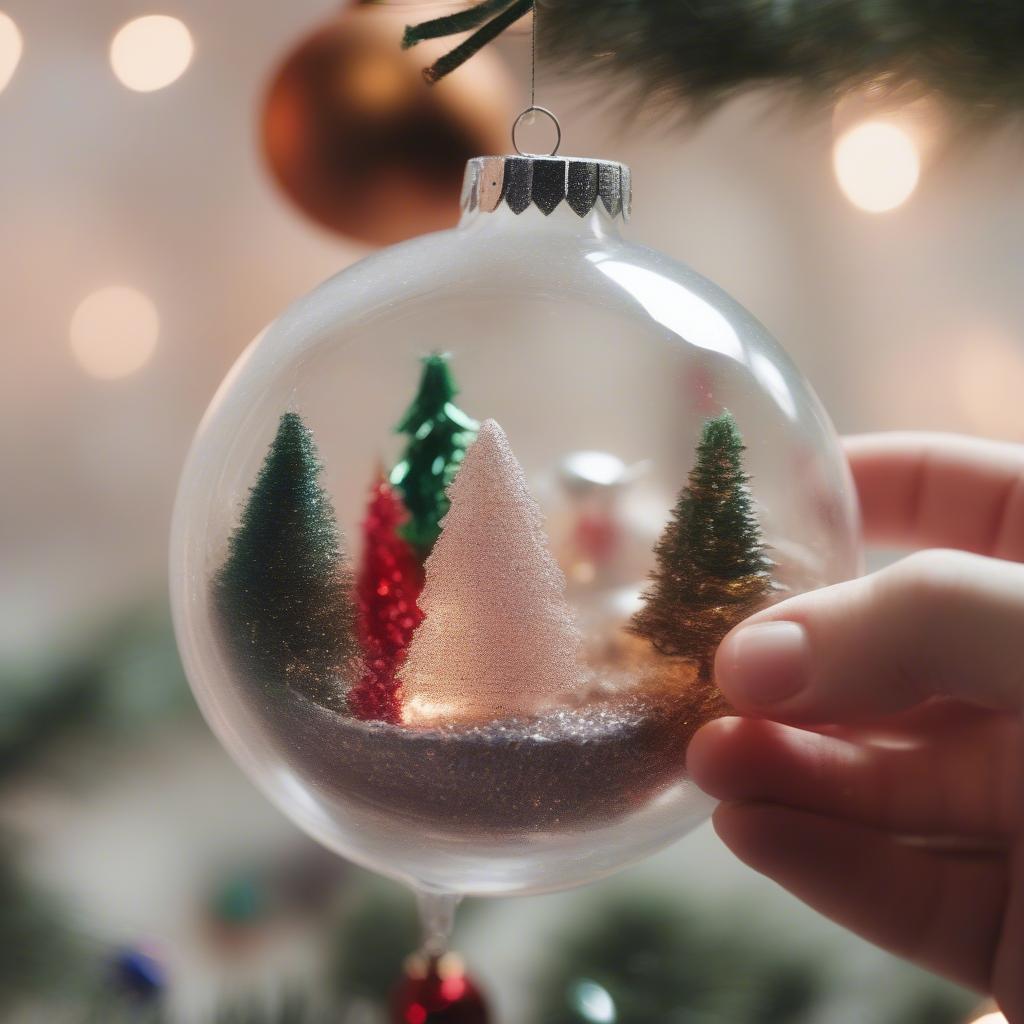 Putting Pictures on Glass Christmas Ornaments