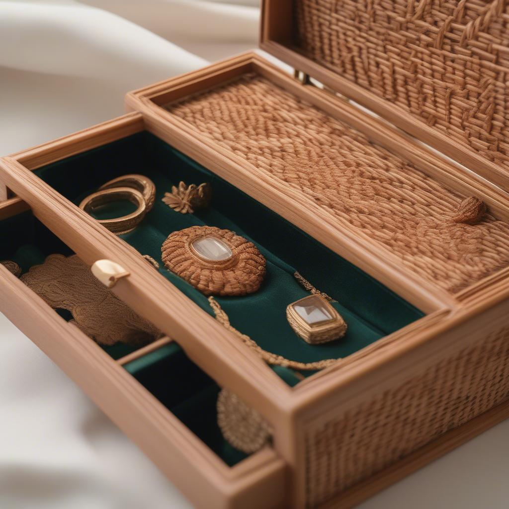 A rattan jewelry box, a timeless gift for your forever and always.