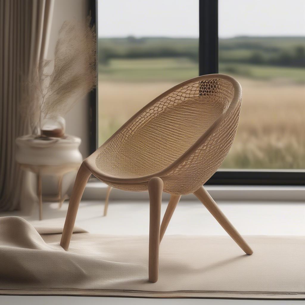 Rattan Chair Inspired by Meadow Grasses