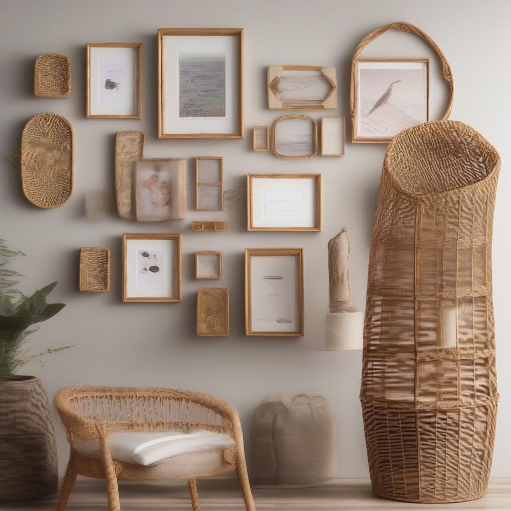 Rattan Picture Holder Gallery Wall