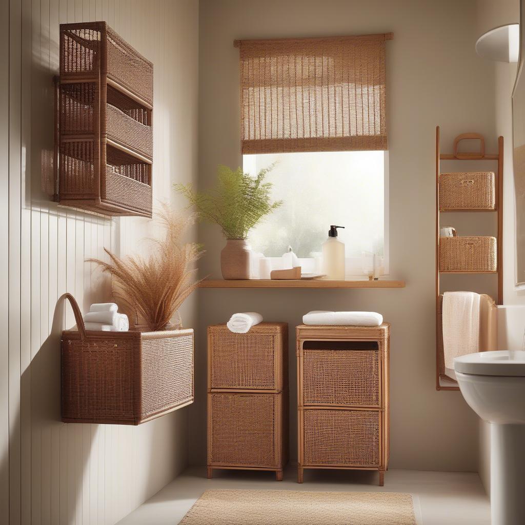 Rattan Storage for Bath and Body Products in Longview