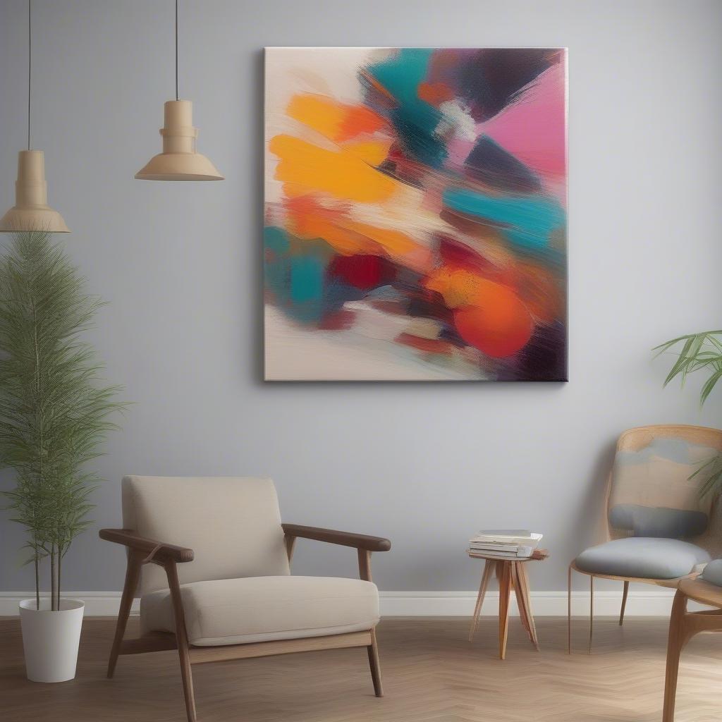 Modern Abstract Ready to Hang Canvas Wall Art