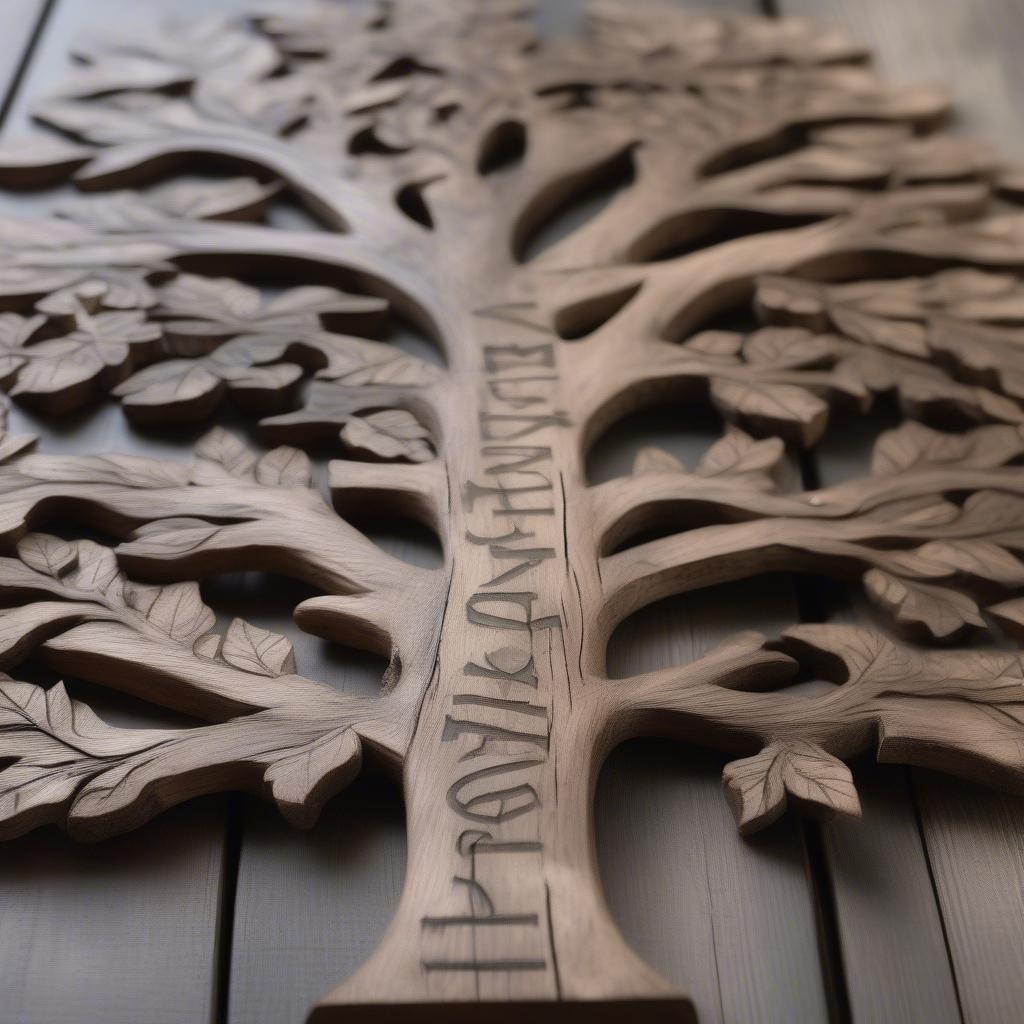 Reclaimed Wood Family Tree Wall Art