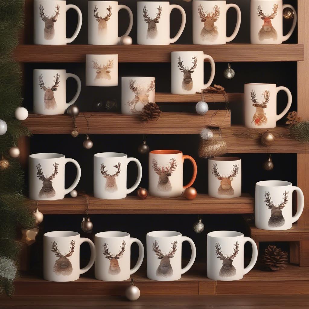 Different Reindeer Mug Styles