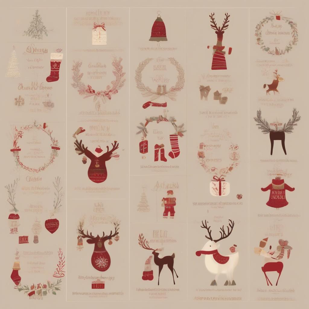 Reindeer Names on Christmas Decorations