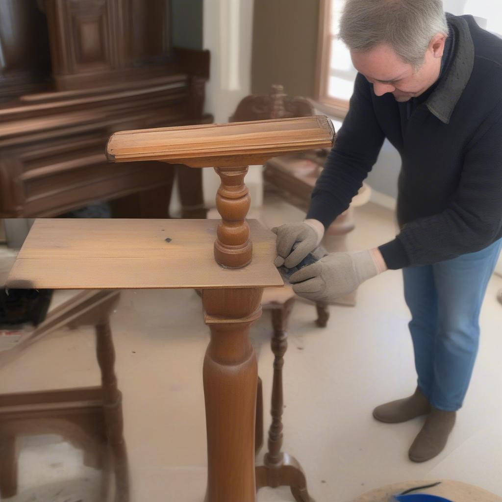 Restoring a Vintage Wooden Coat Stand