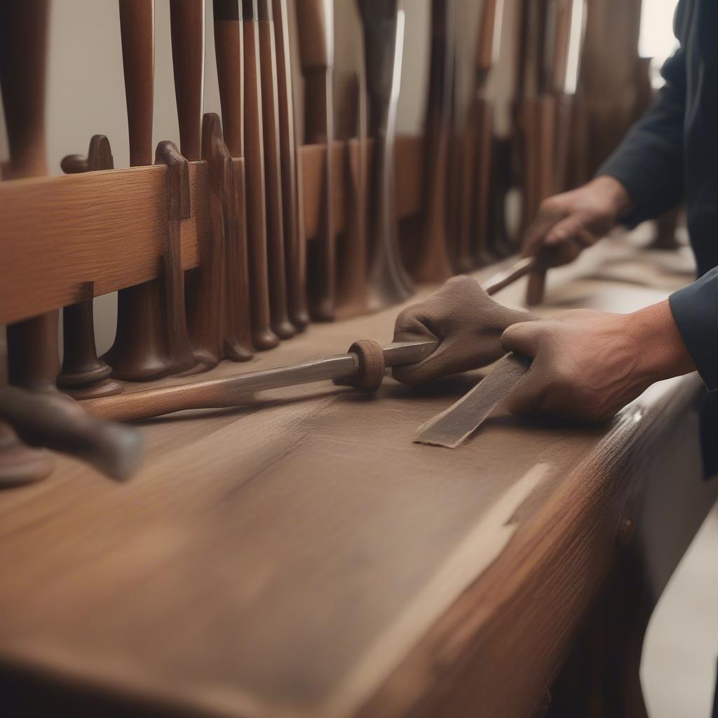 Restoring a Vintage Wood Coat Rack