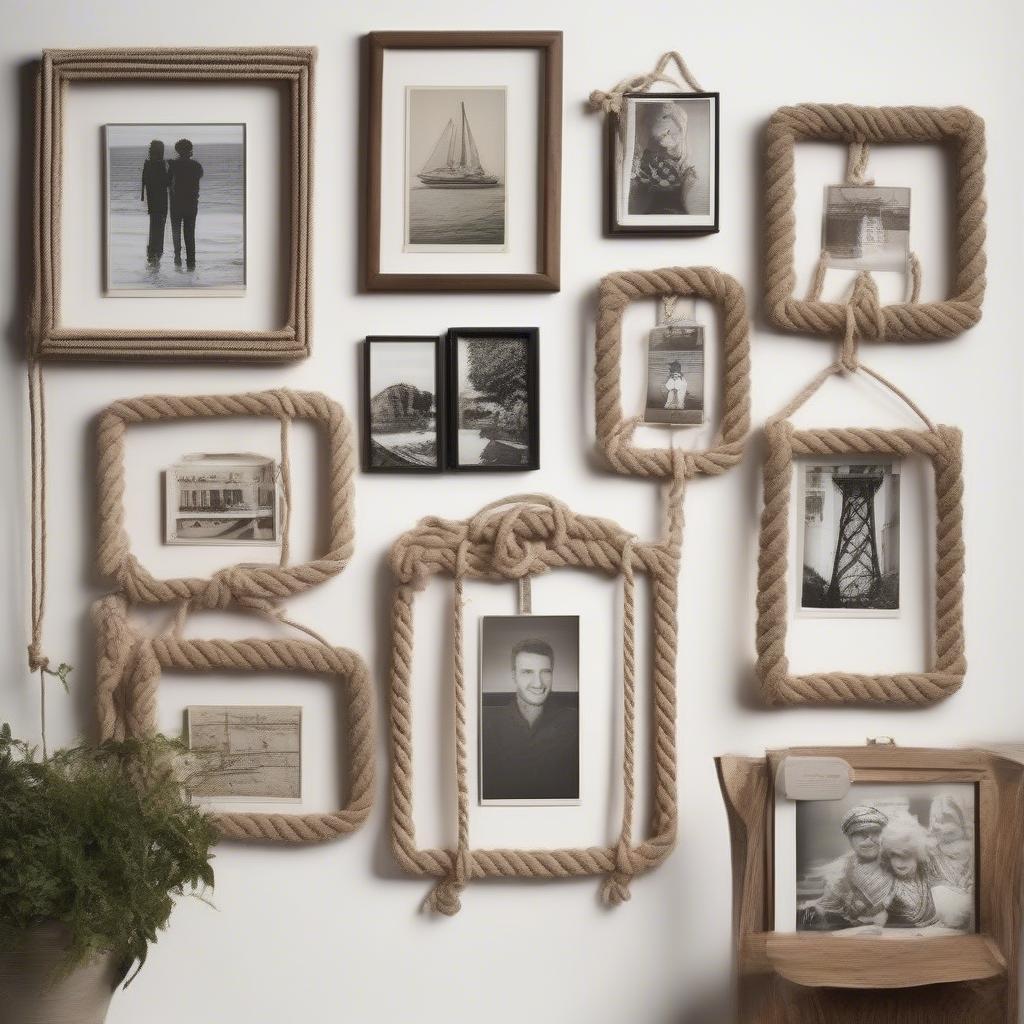 Different Styles of Rope Hanging Picture Frames